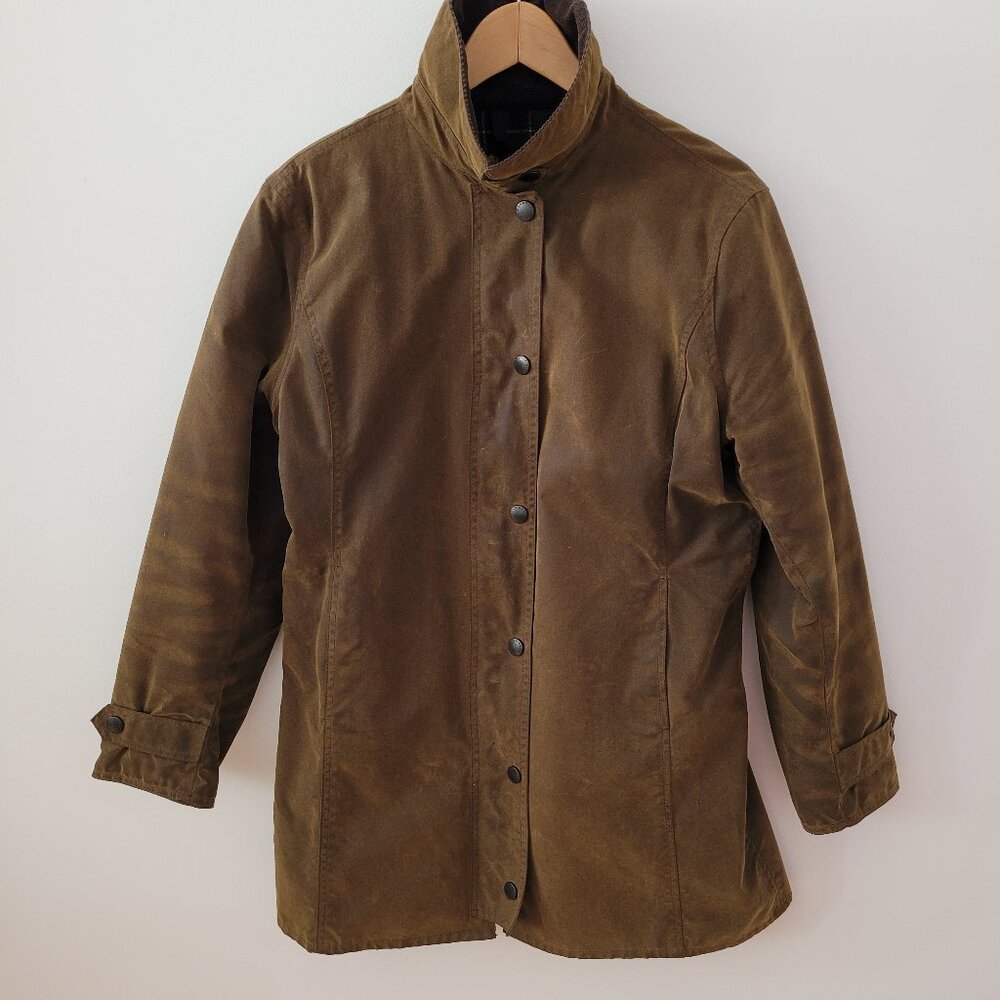 Barbour Made in England Waxed Cotton Women's Jacket-UK Size 14 (US Size 10)